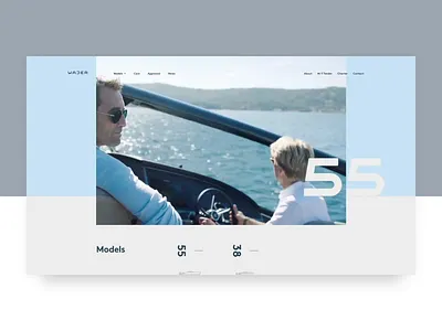 Wajer Yachts — homepage animation branding design interface motion transition ui web webdesign website