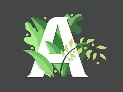 The composition of flora and letter composition design flat flora flower graphicdesign illustration lettering litter trendy type vector