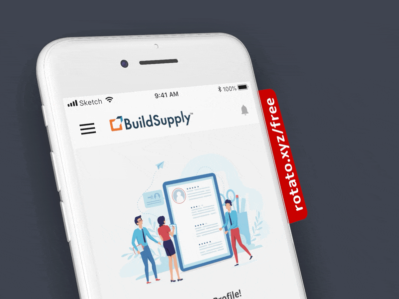 Update Profile animation app clean experiment flat illustration inspiration ios minimal mobile