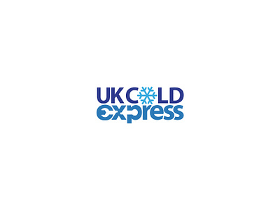 UKCOLDExpress Logo blue branding cold design express graphic design logo logodesign logotype mobile app typography uk vector