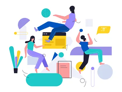 Style creative illustration design illustration type ui