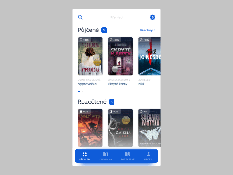 Book Library App ~ Dark mode | UI Challenge 001 book challenge color dark mode dark ui design digital library minimal principle sketch transition ui ux