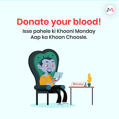 blood donation post graphic design illustration