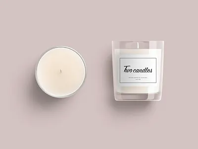 LOGO for "Two candles" brand brand identity branding graphic design illustration logo logotype package package design typography