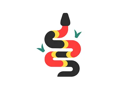 Coral Snake illustration reptile serpent