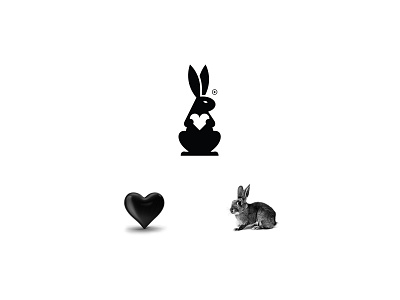 LOGOFOLIO vol. 01 brand branding design heart icon logo mark rabbit