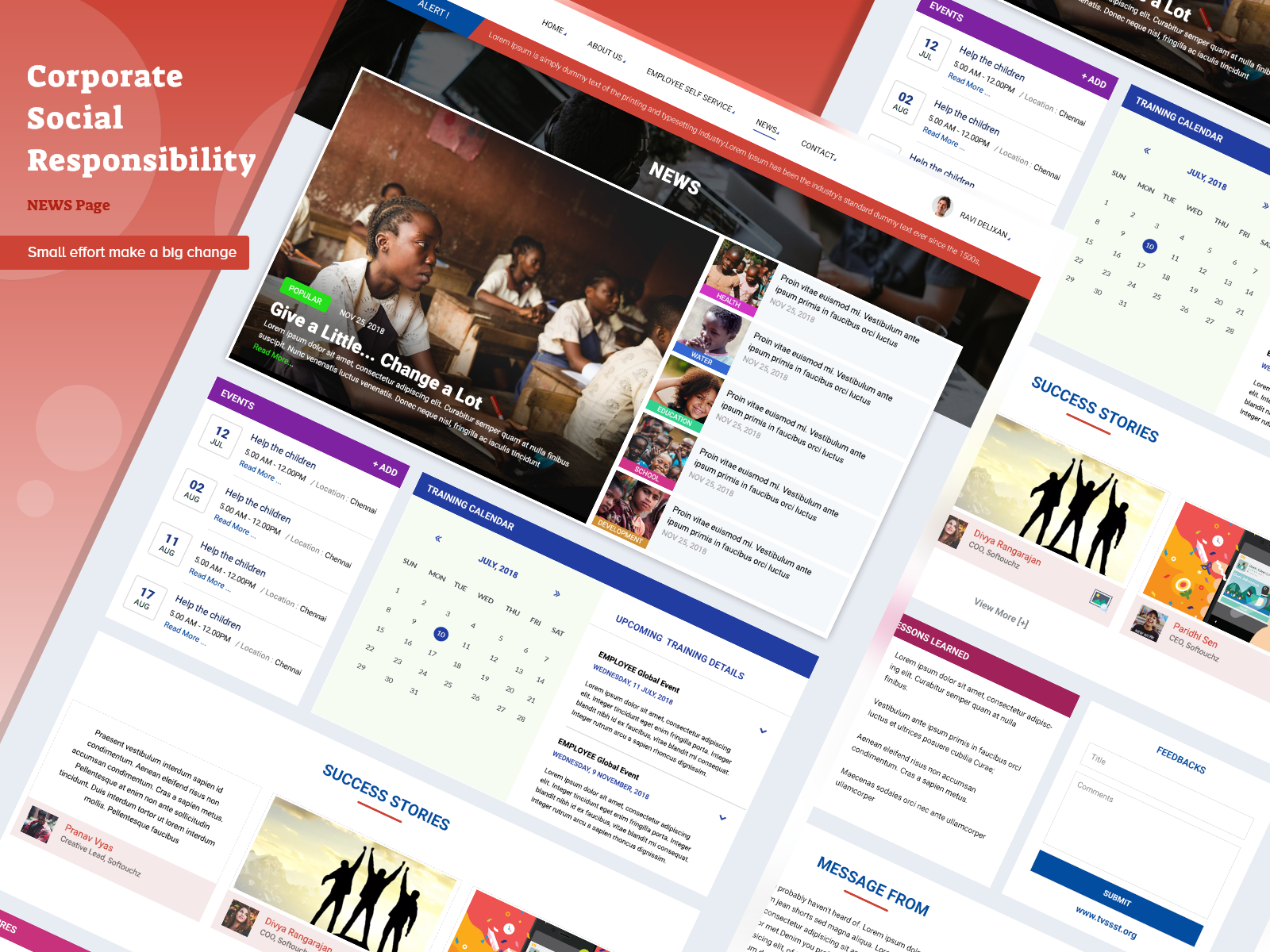 Example of Modern Share Point Intranet Design