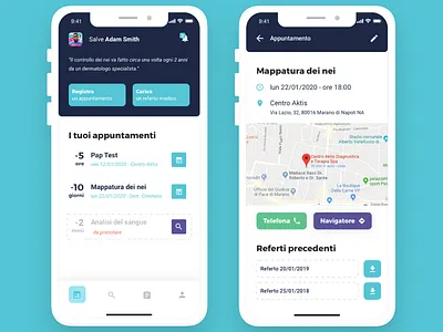 My Screening app appointment checkup medical medicine meeting mobile ui ux