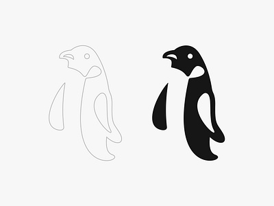 PENGUIN black and white brand design brand identity branding branding design character design identity design illustration logo logo animal logo design logo designer logo mark logo mark symbol logo marks logos penguin penguin logo pictorial mark vector