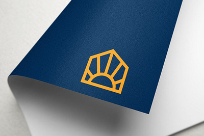 SUN + HOUSE badge branding home home logo house house logo icons illustration logo logomark minimalist mockup mockup design modern logo sun sun logo typography ui ukraine web