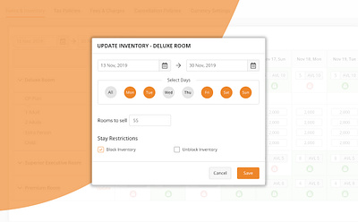 Edit Room Inventory assign rooms change room inventory hotel room inventory update hotel rooms