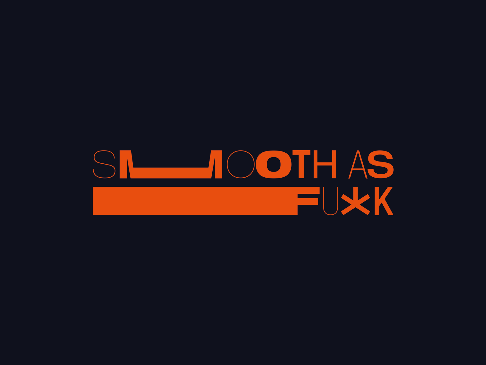 Smooth As F*ck branding logo modular design