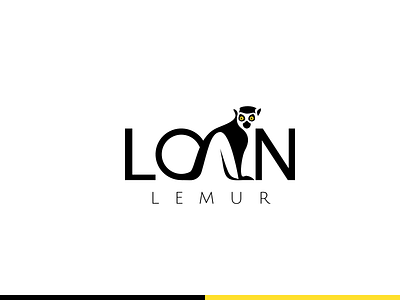 Lemur Logo concept branding concept design flat identity logo vector