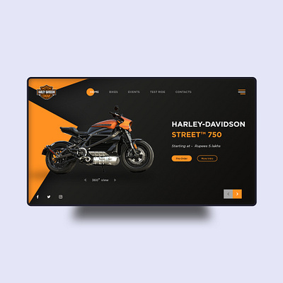 Harley-davidson UI app app design behance cleandesign design designer minimal design photoshop simple trendy uidesign uidesignpatterns uiinspirations uiux ux uxdesign uxresearch webdesign webdevelopment website design