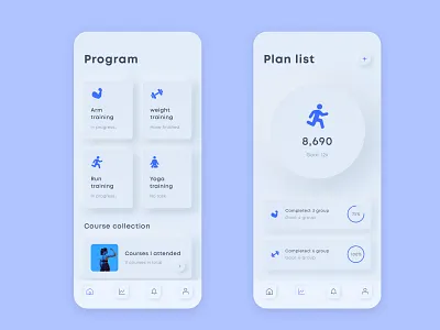Fitness App app ui