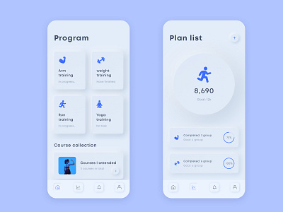 Fitness App app ui