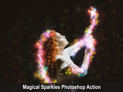 Magical Sparkles Photoshop Action energy envato envatomarket flyer light magic movie photo photoshop pinterest poster power sparkling trending viral