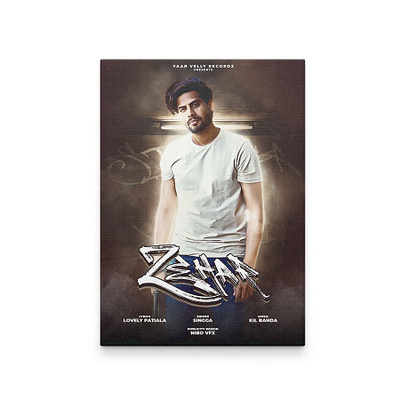 Album Cover Art Zehar cover art design nibovfx poster typography