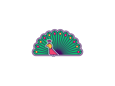 Peacock animal design illustration peacock vector