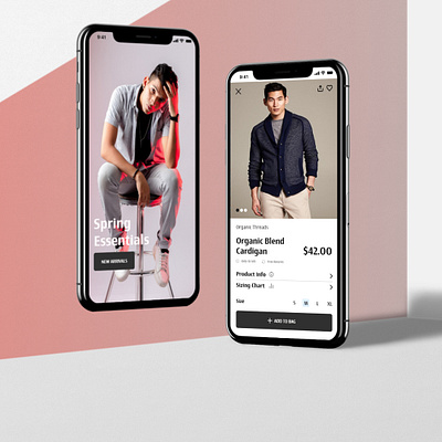 Clothing Store adobe xd app design apparel cart clothing clothing brand ecommerce interface design iphone x mockup shopping shopping app shopping cart store uiux xd