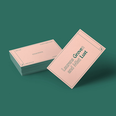 grove lust business card brand design brand identity brandidentity branding business card businesscard graphic design graphicdesign green logo logo design logodesign logotype pink pint
