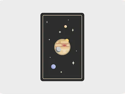 Jupiter design flat illustration vector