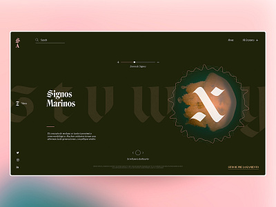 Fauna Abysal animal biology color concept editorial graphic interface layout music nature sea sound typograpy ui ux waves web website