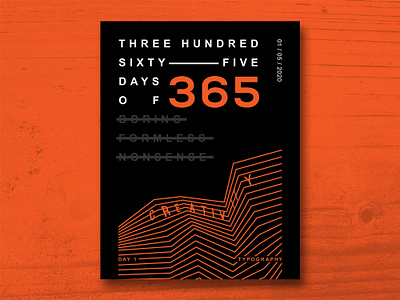 365 Days of Creativity abstract challenge geometric illustration line lines poster typogaphy