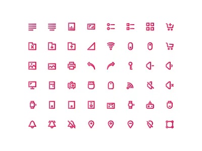 UI Icons icon icon design icon pack icon set iconography icons iconset line userinterface