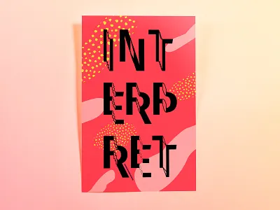 Poster TwoHundredThirtyThree: interpret design hand drawn illustrator cc poster poster challenge typography