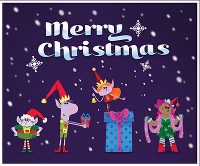 Elves of Christmas characterdesign christmas elf elves festive illustration