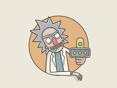 Rick and Morty - Rick Sanchez adult swim character character design illustration rick sanchez rickandmorty