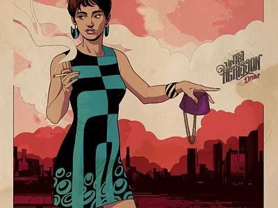 06 Green Lady design illustration