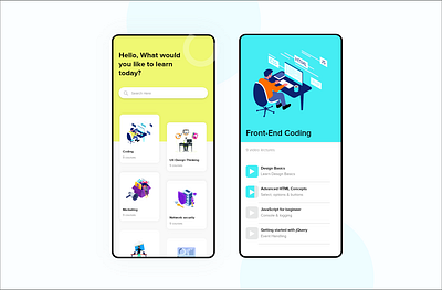 Educational App app app design ui ui design user experience user interface ux uxdesign visual design web design