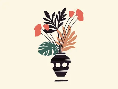 save the date vase flowers leaves monstera plants vase