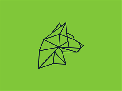 logo dog oregami animal branding design dog logo flat geometric icon line lineart logo design logo dog logo mark logo oregami logos logotype lowpoly polygon simple logo unique vector