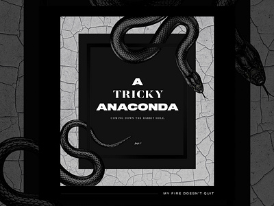 Tricky Anaconda adobe illustrator adobe photoshop conceptual artwork design editorial fonts layout layout design