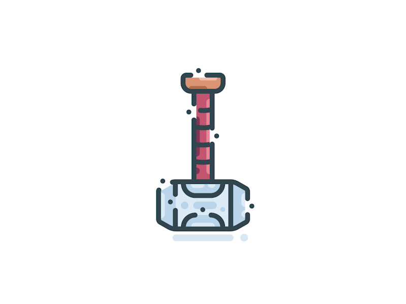 Mjöllnir avengers hammer illustration marvel mjolnir thor vector