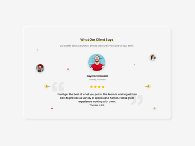 Testimonial Design testimonials ui ui design uiux