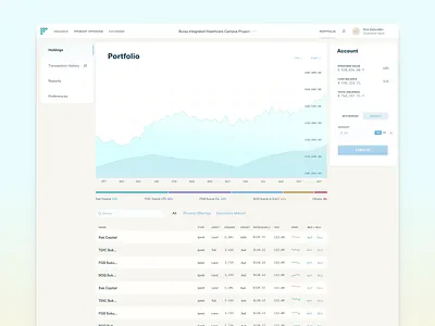 Financial Asset Management Wallet - Light Theme app crypto crypto exchange crypto wallet cryptocurrency design ui web