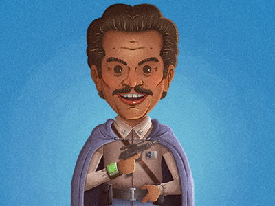 General Calrissian illustration lando lando calrissian movies procreate star wars