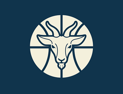 Greatest of All Talk: Podcast Cover basketball branding design flat goat goat logo greatest of all time icon illustration logo minimal typography vector
