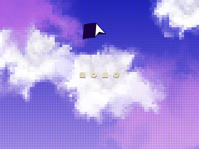 Happy New Year 2020 animation clouds happy new year motion motion design pixel art pointer