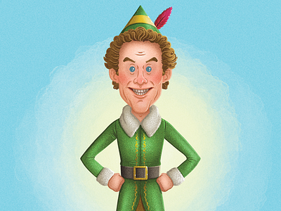 Elf christmas elf fan art illustration movies procreate will ferrell