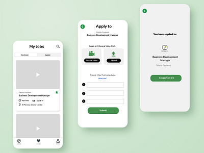 Job Search UI apply design job board job search jobs mobile app ui uiux