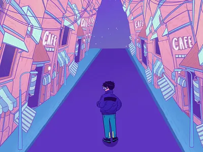 Music Artwork cartoon characterdesign comicart cyber boy cyber city cyberpunk design digitalart futurism futuristic graphic desgin illustration street vector