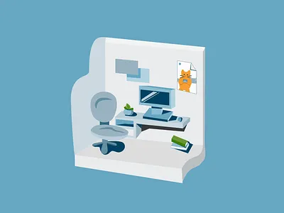 Office Isometric digital illustration doodleart flatillustration illustration isometric isometric design office office space sketch vector vector art vectorart