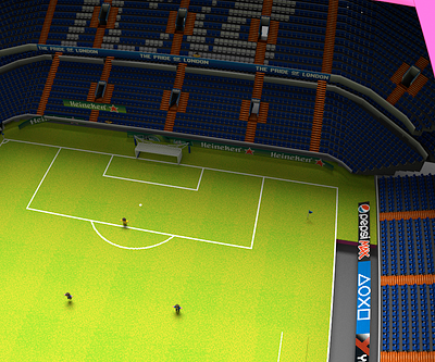 Sensible Soccer @ Stamford Bridge chelsea football magicavoxel nike sensible soccer soccer stamford bridge voxel work in progress