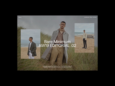 Bare Minimum Editorial clean design editorial fashion fashion brand layout minimal typography website whitespace