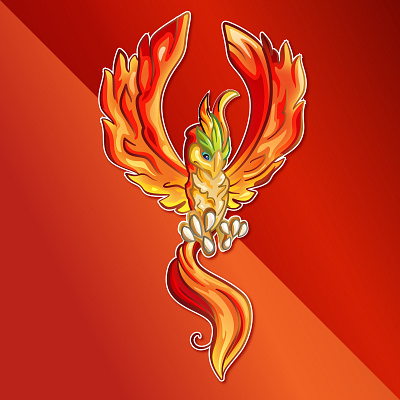 Phoenix animals bird creature illustrator mythical phoenix vector